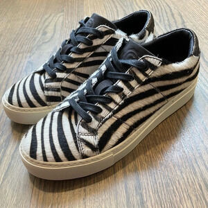 GREATS The Royale Pony Hair Zebra Print Sneakers Limited Edition